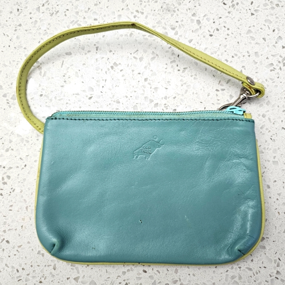 Leather wristlet/bag